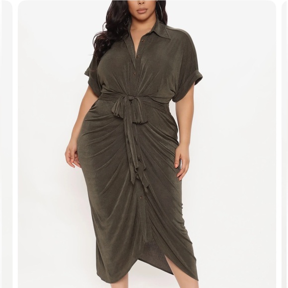 Elegant Green Maxi Dress fashion nova - Picture 2 of 7